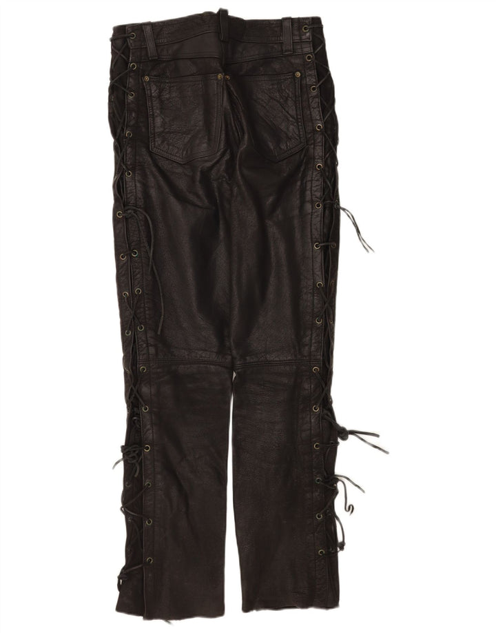 Женские кожаные брюки Modeka W28 L30 черные кожаные