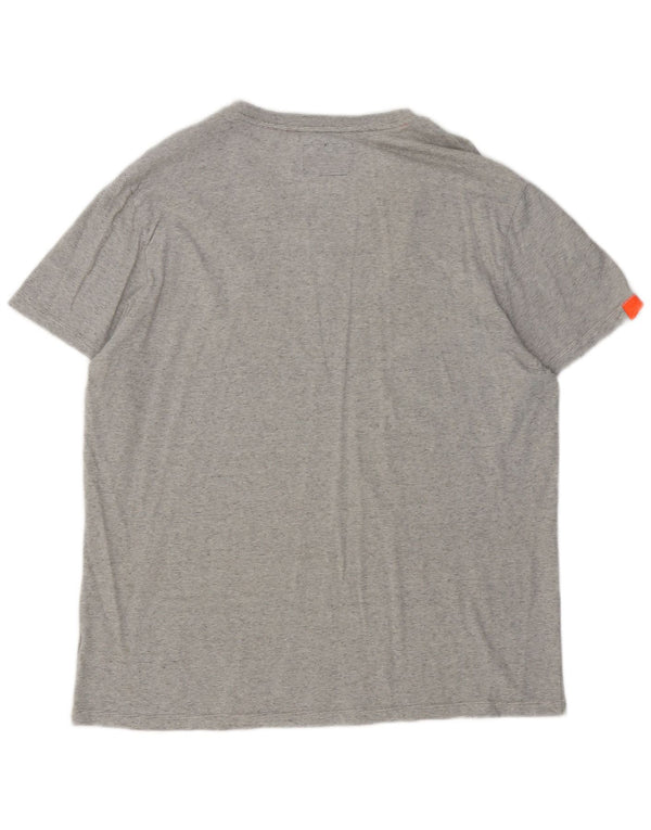 Женская футболка Superdry Top 3XL, хлопок в серую полоску
