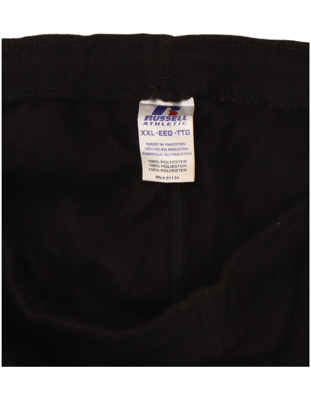 RUSSELL ATHLETIC Мужские спортивные брюки-карго 2XL, черный полиэстер