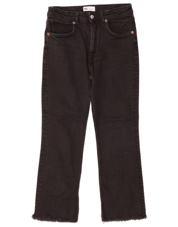 Женские укороченные джинсы Zara EU 40 Medium W30 L24, черные