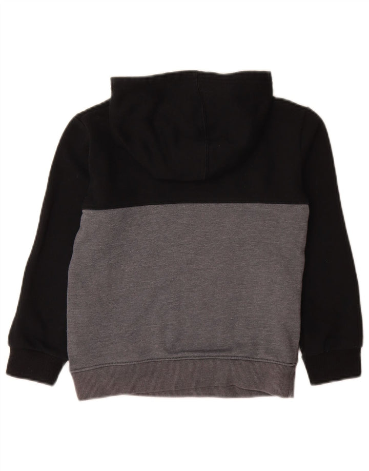 Джемпер с капюшоном UNDER ARMOR для мальчиков, 6–7 лет, черный, хлопок с цветными блоками