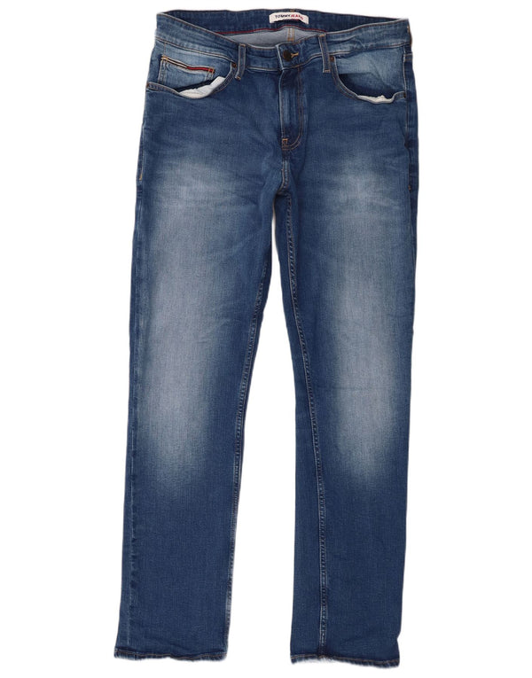 Мужские прямые джинсы Tommy Hilfiger Ryan Regular W34 L32, синий хлопок