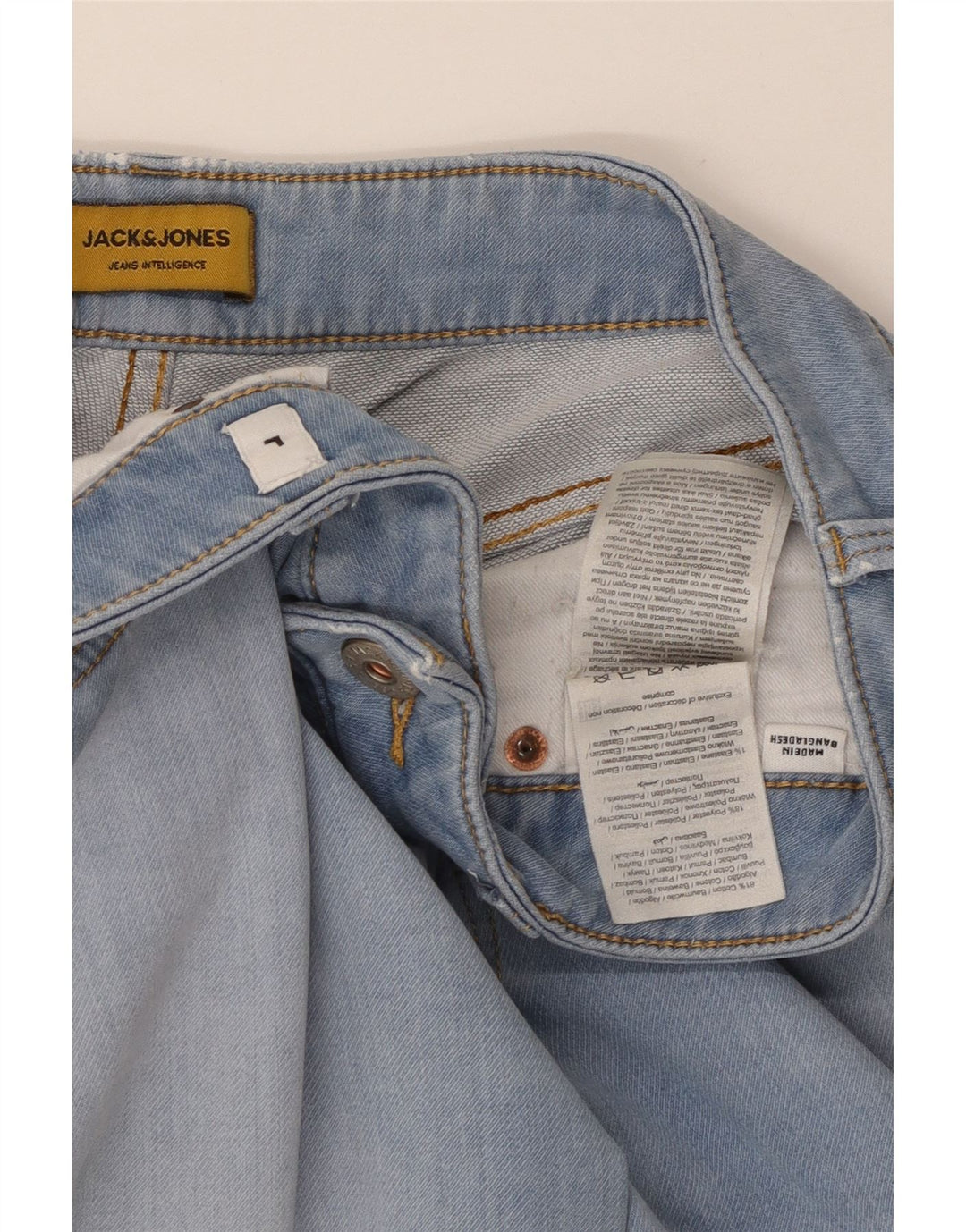 JACK & JONES Джинсовые шорты мужские большие W34 синие, хлопок