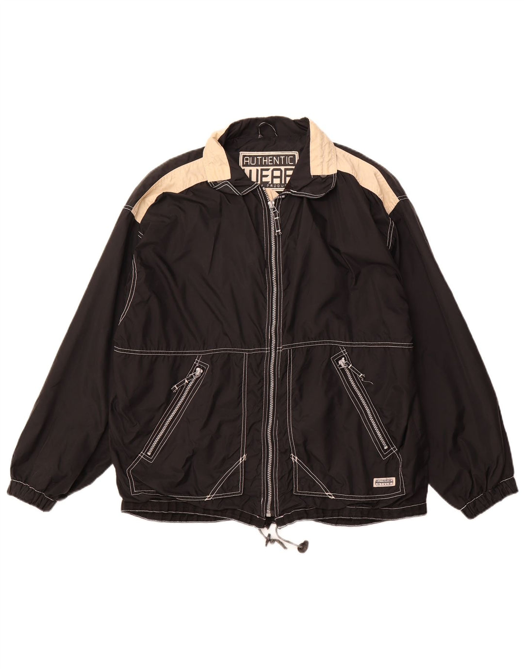 Мужская куртка свободного покроя AUTHENTIC UK 38, средний черный