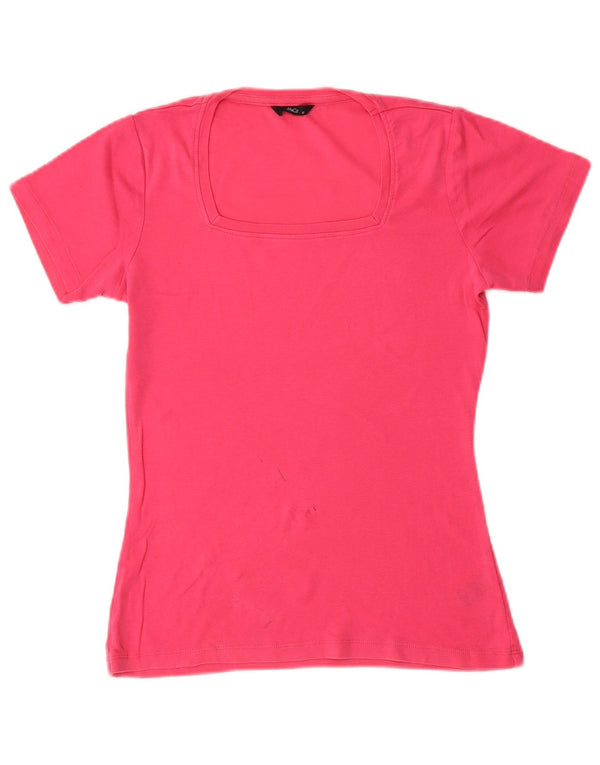 Женская футболка M&Co Top UK 10 Small Pink Cotton