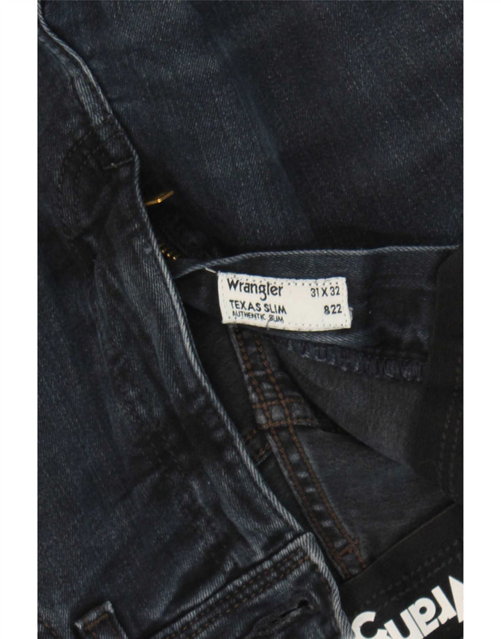 Мужские джинсы Wrangler Texas Slim W31 L32, темно-синий, хлопок