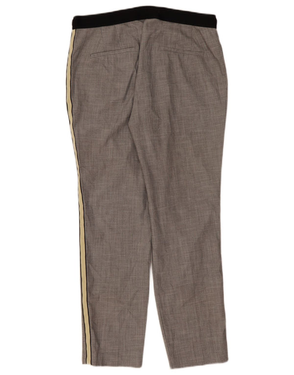 Женские узкие брюки чинос Zara, большие, W32 L27, серые в полоску