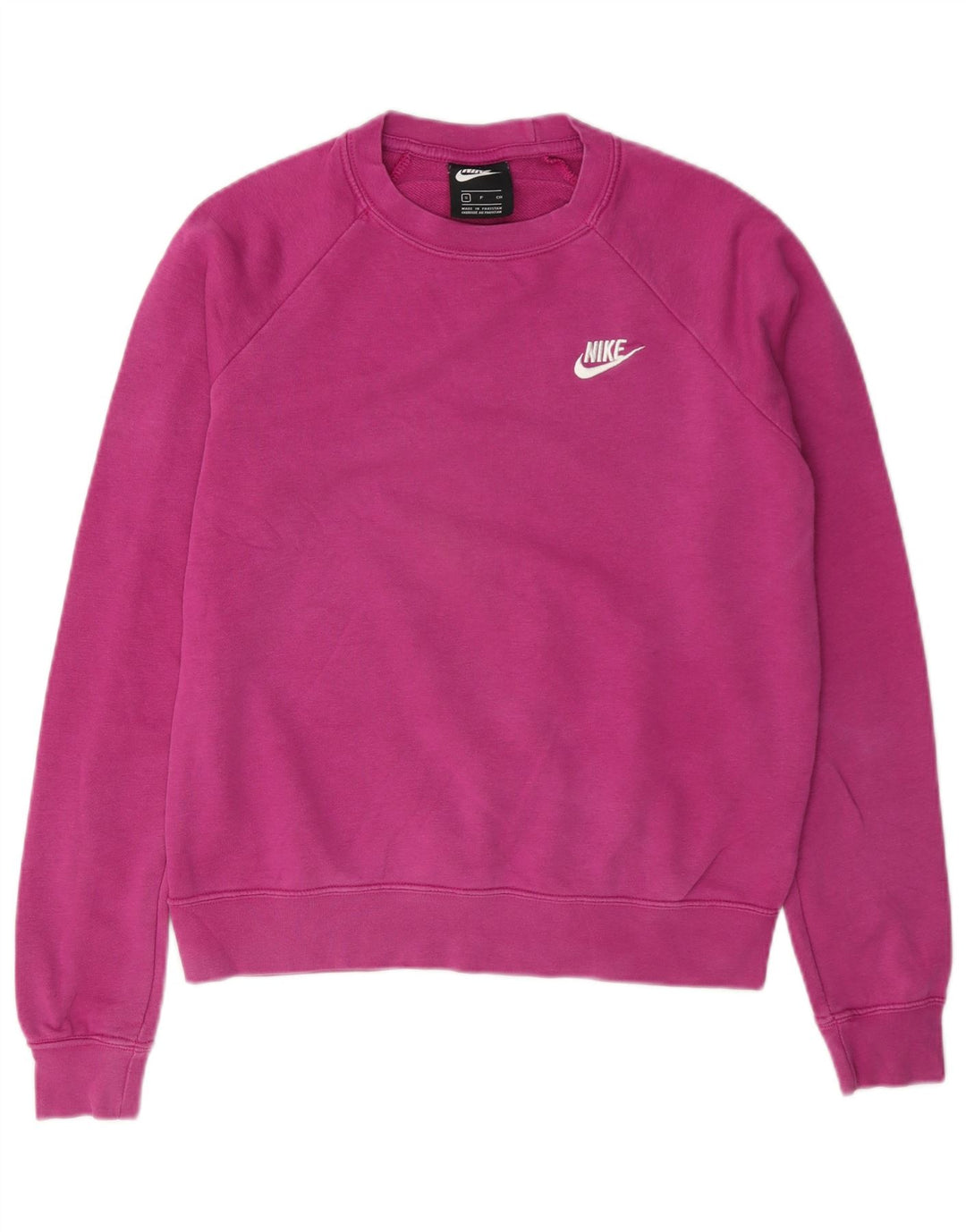Женский джемпер оверсайз-свитшот Nike UK 10, маленький розовый хлопковый