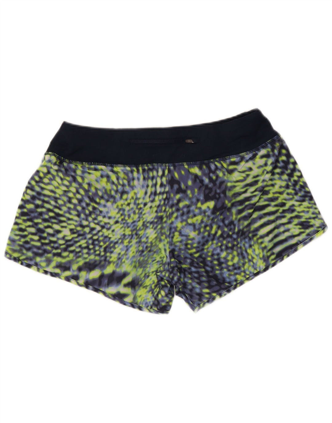 Женские спортивные шорты NIKE Dri Fit с абстрактным узором UK 14, средние темно-синие