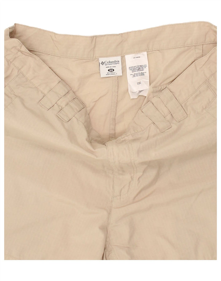 COLUMBIA Mens Cargo Shorts W38 XL Beige Cotton Vintage Columbia and Second-Hand Columbia from Messina Hembry 