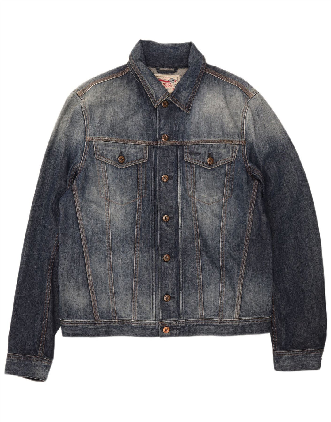 Мужская джинсовая куртка Diesel UK 42 XL, синяя, хлопок