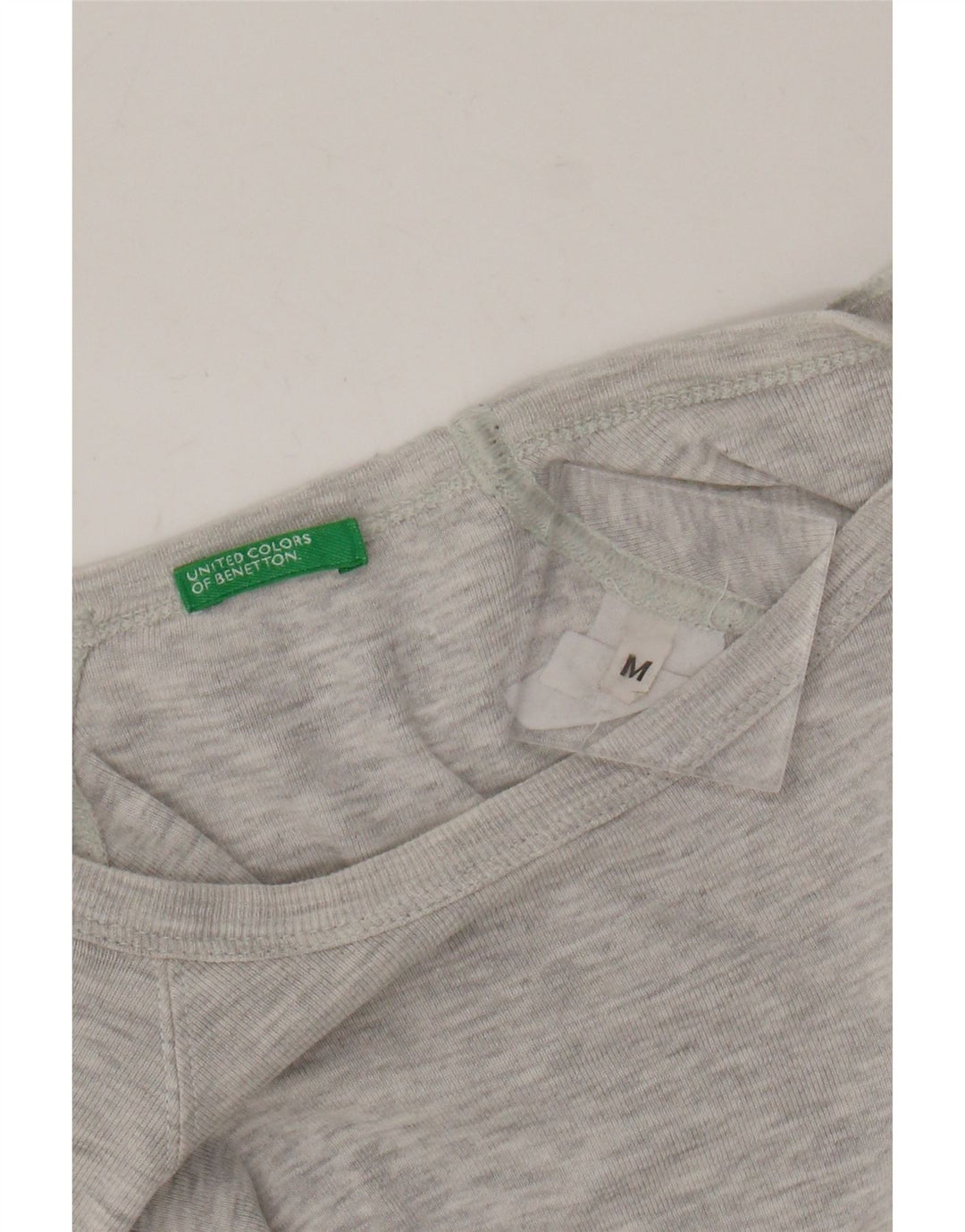 Женская футболка Benetton Top UK 12 Medium Grey Flecked
