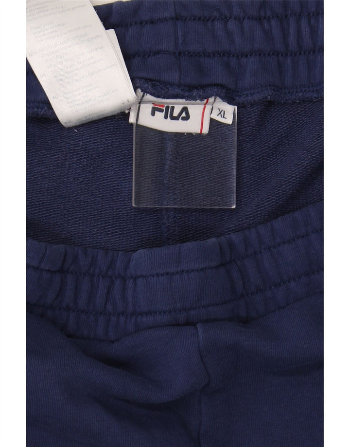 FILA Mens Tracksuit Trousers Joggers XL Navy Blue
