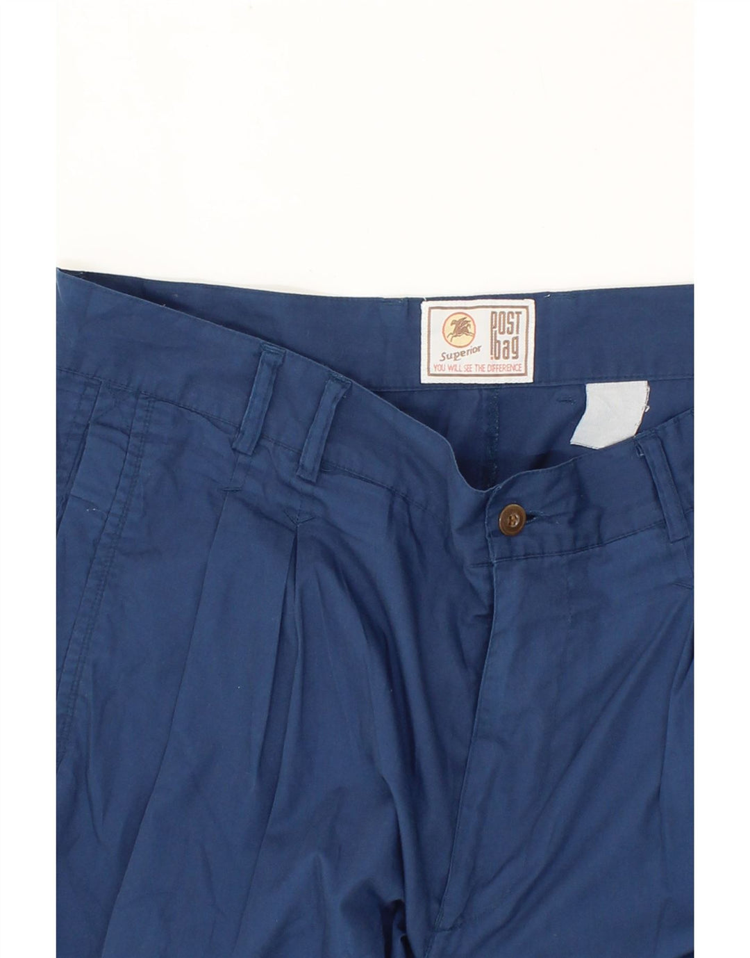 SUPERIOR Mens Chino Shorts W38 XL Blue Vintage Superior and Second-Hand Superior from Messina Hembry 