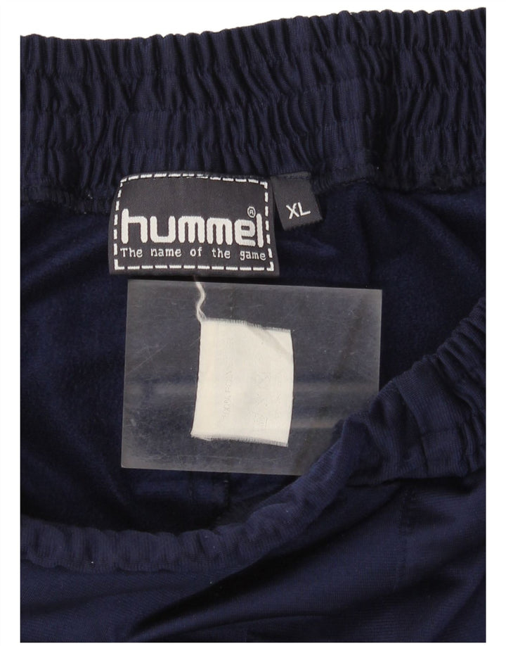 Мужские спортивные брюки Hummel XL темно-синие из полиэстера