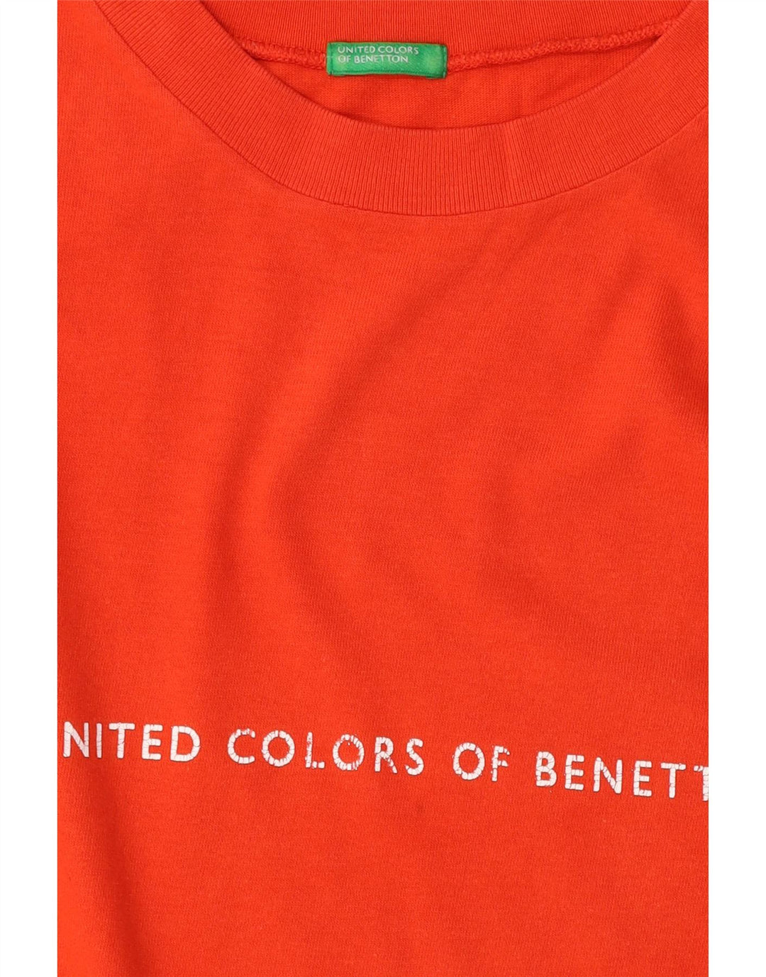 Мужская футболка с рисунком Benetton, большая оранжевая