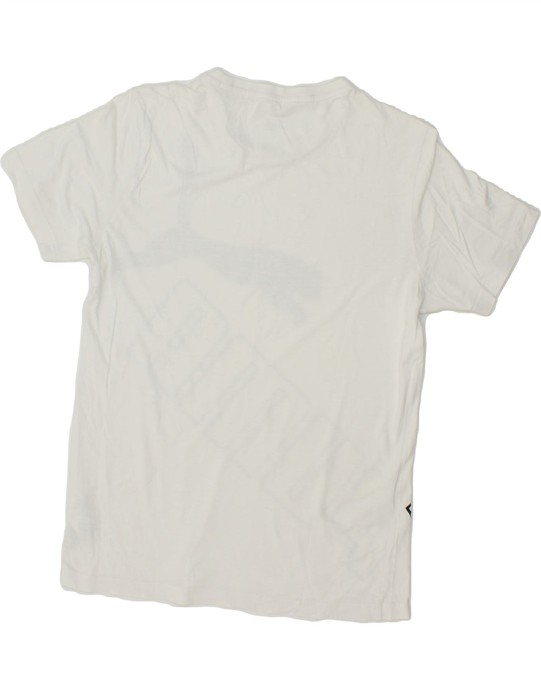 PUMA Mens Graphic T-Shirt Top Small White Cotton Vintage Puma and Second-Hand Puma from Messina Hembry 