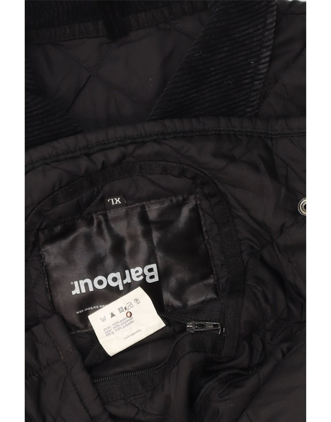 Женская стеганая куртка Barbour UK 18 XL черная из полиамида