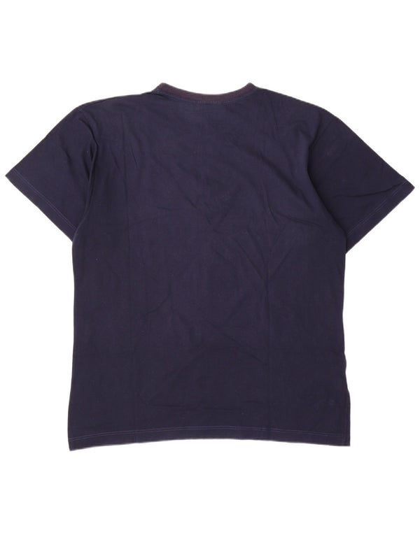 Мужская футболка с рисунком AUSTRALIAN L'ALPINA Top IT 52, большая, темно-синяя, хлопок