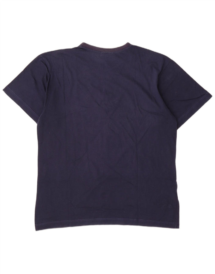 Мужская футболка с рисунком AUSTRALIAN L'ALPINA Top IT 52, большая, темно-синяя, хлопок