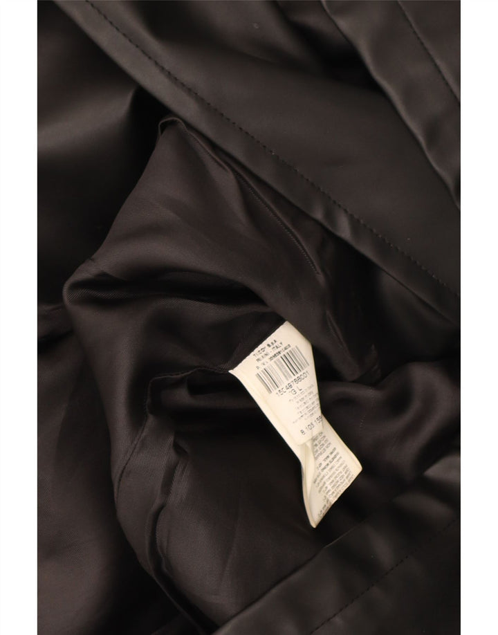 TERRANOVA Womens Faux Leather Jacket UK 16 Large Black PVC Vintage Terranova and Second-Hand Terranova from Messina Hembry 