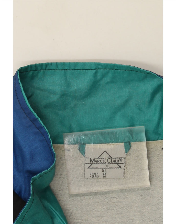 Мужская спортивная куртка Marcel Clair XL, черная с цветными блоками, полиамид