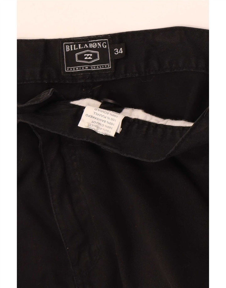 Мужские шорты карго Billabong W34, большие черные, хлопок