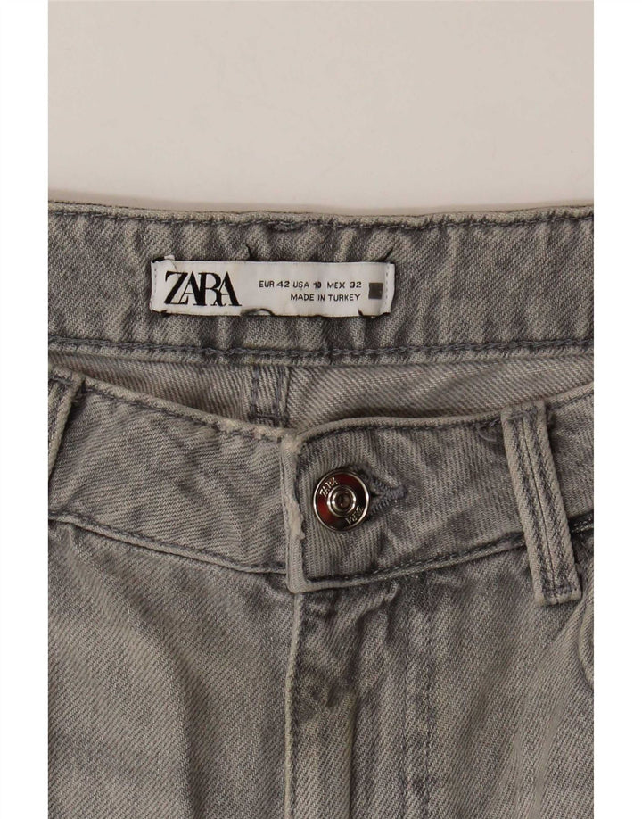 Женские зауженные джинсы Zara EU 42, большие W32 L27, серые