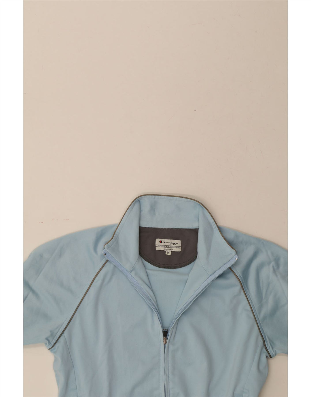 CHAMPION Womens Tracksuit Top Jacket UK 12 Medium Blue Polyester Vintage Champion and Second-Hand Champion from Messina Hembry 
