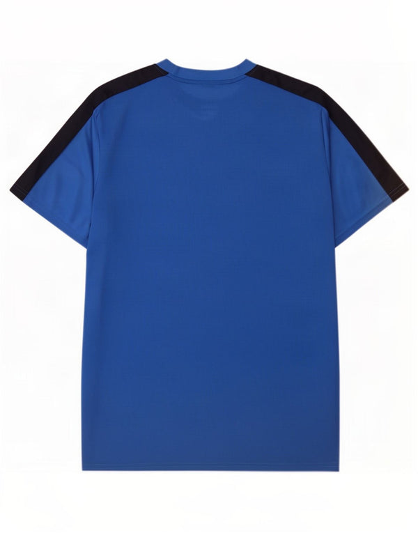 Мужская футболка Nike Dri Fit Slim Top 2XL, синяя, полиэстер с цветными блоками