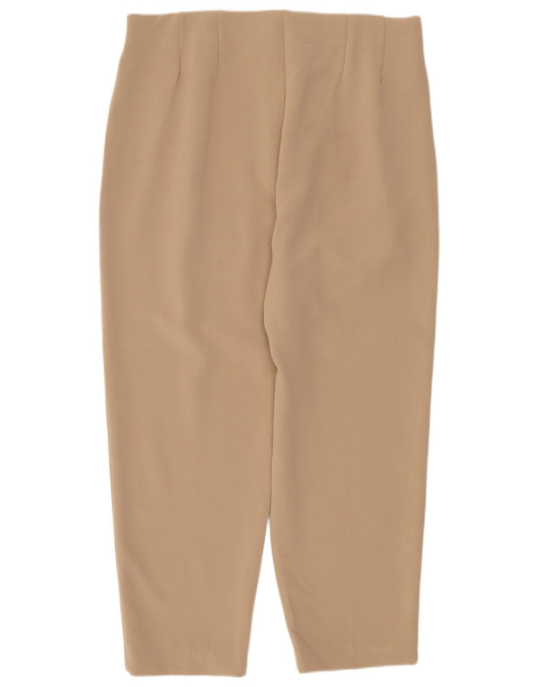 Женские зауженные укороченные брюки Marks & Spencer UK 14 Medium W30 L24 Бежевые