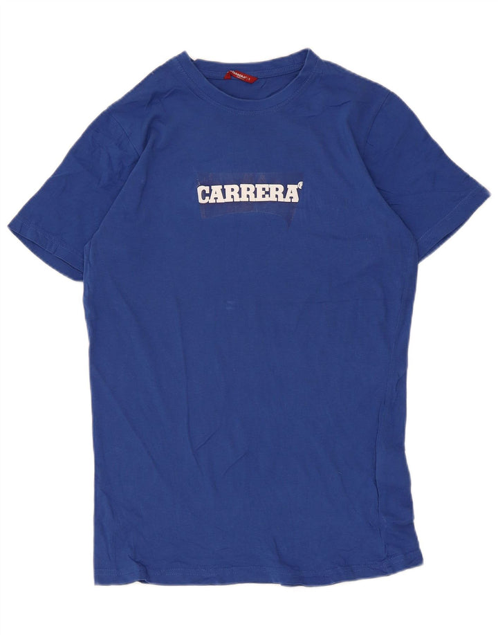 Мужская футболка с рисунком Carrera, маленький синий хлопок