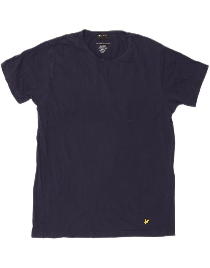 Мужская футболка Lyle & Scott, большой темно-синий хлопок
