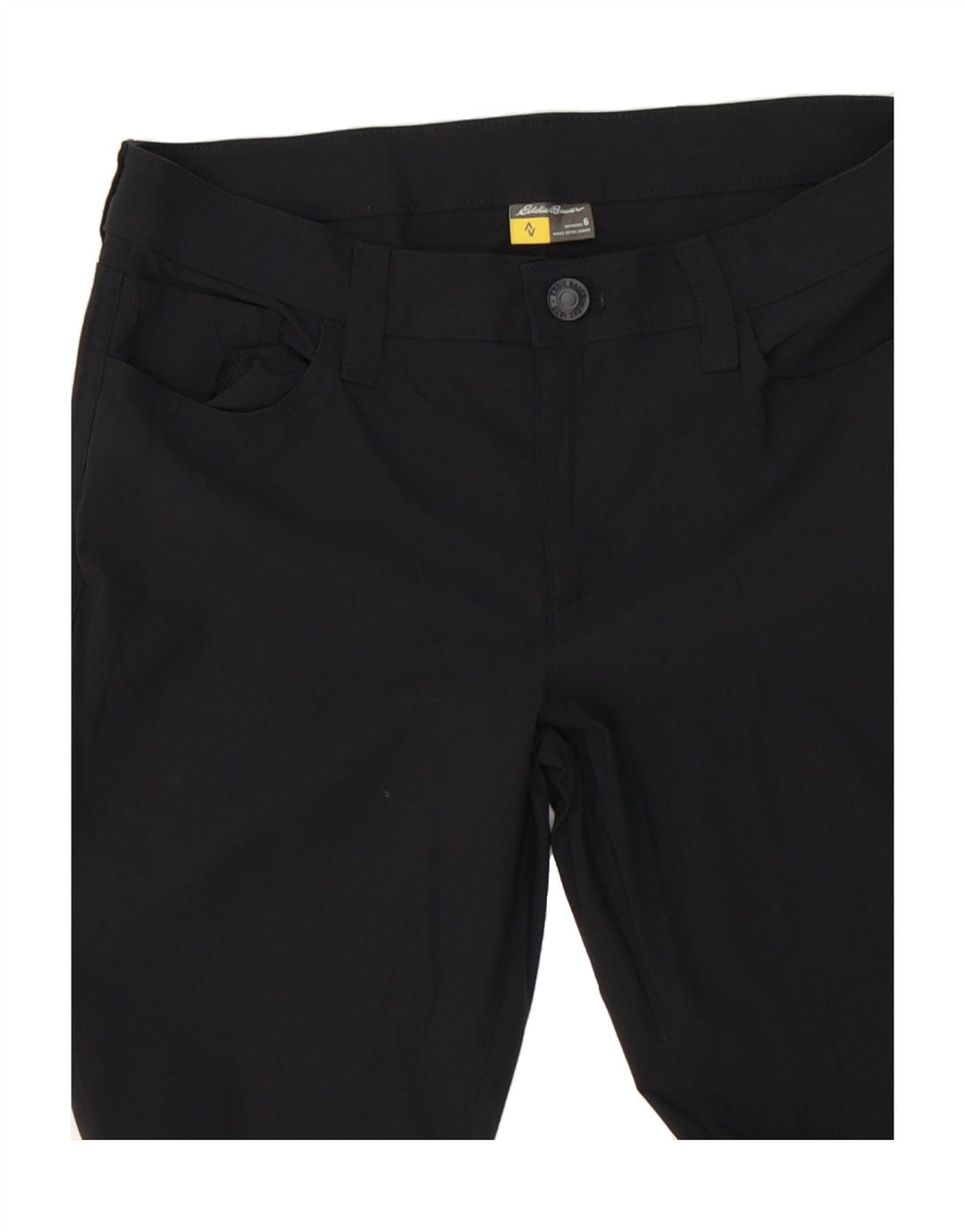 EDDIE BAUER Womens Slim Casual Trousers US 6 Medium W30 L30 Black Vintage Eddie Bauer and Second-Hand Eddie Bauer from Messina Hembry 
