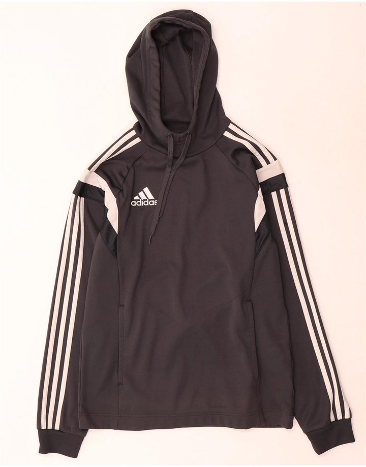 Мужской джемпер с капюшоном Adidas XS серый полиэстер