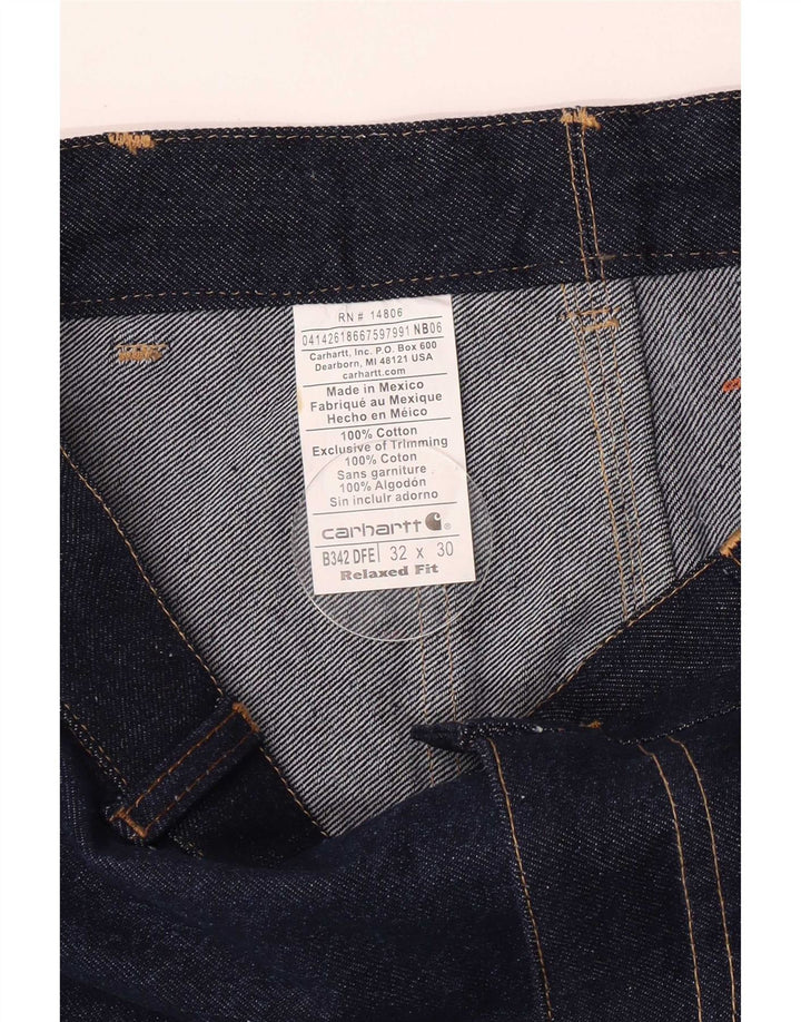 Мужские джинсы-карго Carhartt W32 L27 темно-синие, хлопок
