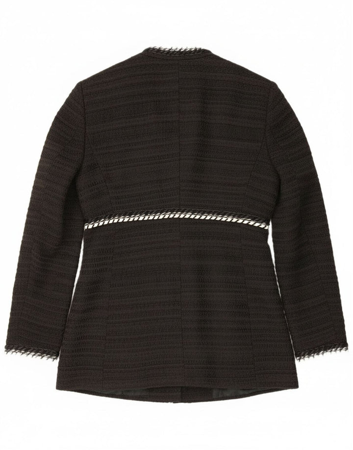 Женский открытый пиджак Zara UK 14, большой черный