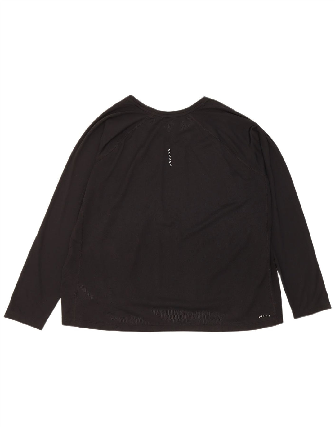 Женский топ Nike Dri Fit с длинным рукавом UK 22 3XL, черный полиэстер