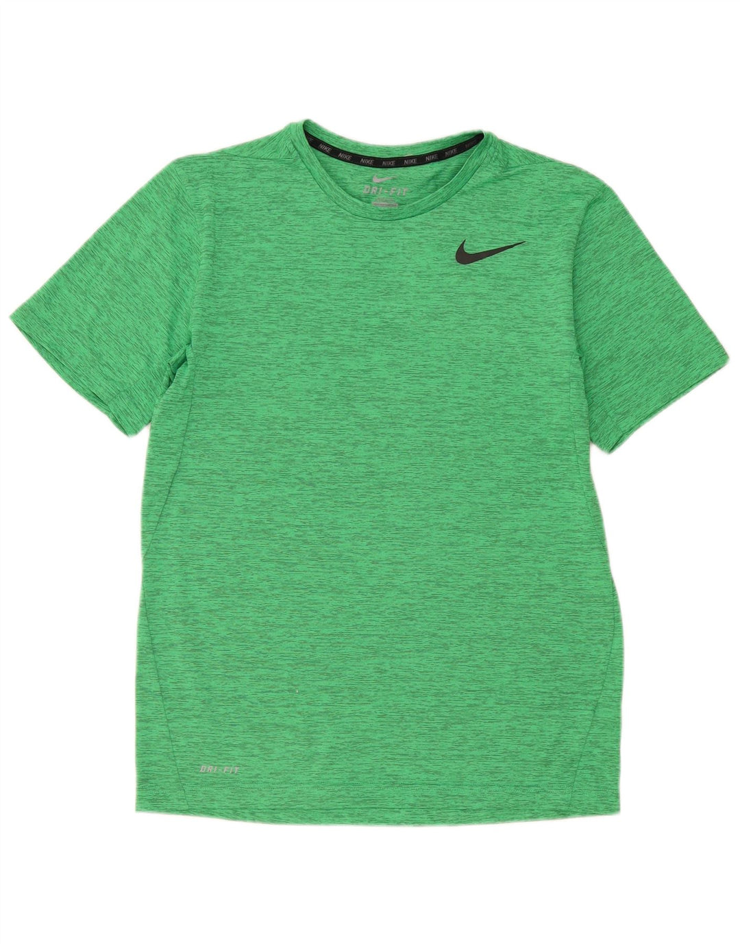 Мужская футболка Nike Dri Fit, верх из полиэстера среднего зеленого цвета с крапинками