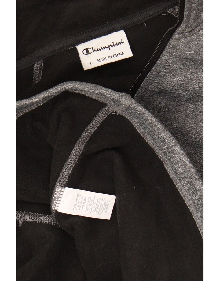 Женский спортивный костюм Champion, верхняя куртка UK 16, большой серый полиэстер с крапинками