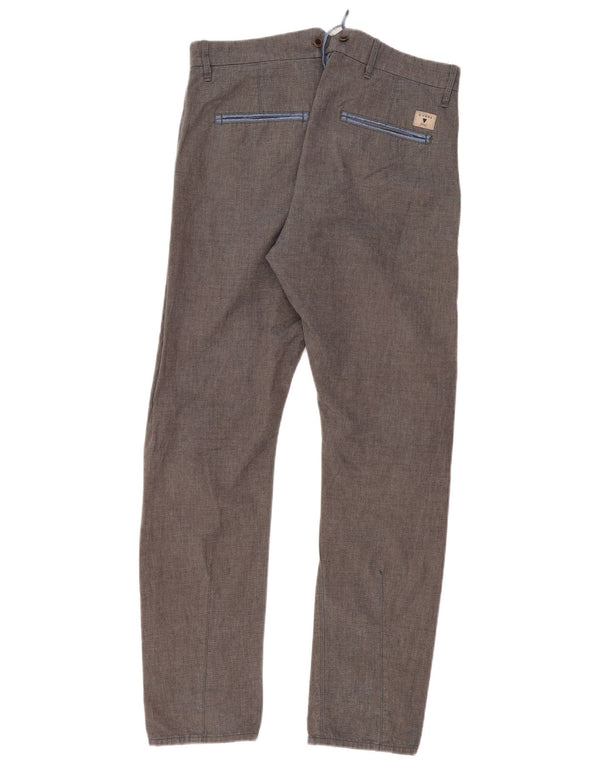 Мужские прямые брюки чинос Guess W31 L31 серые, хлопковые