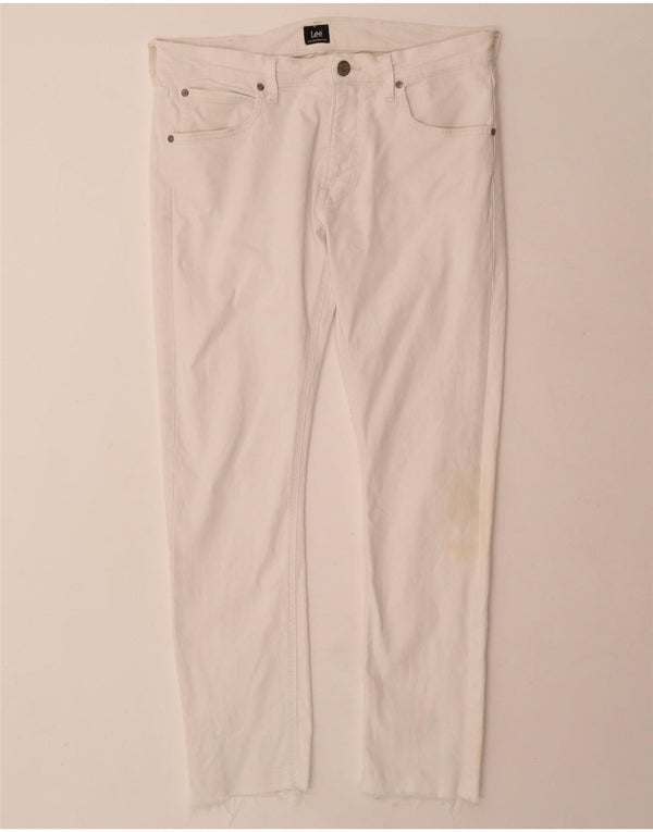 Женские зауженные джинсы Lee Luke W32 L29, белый хлопок