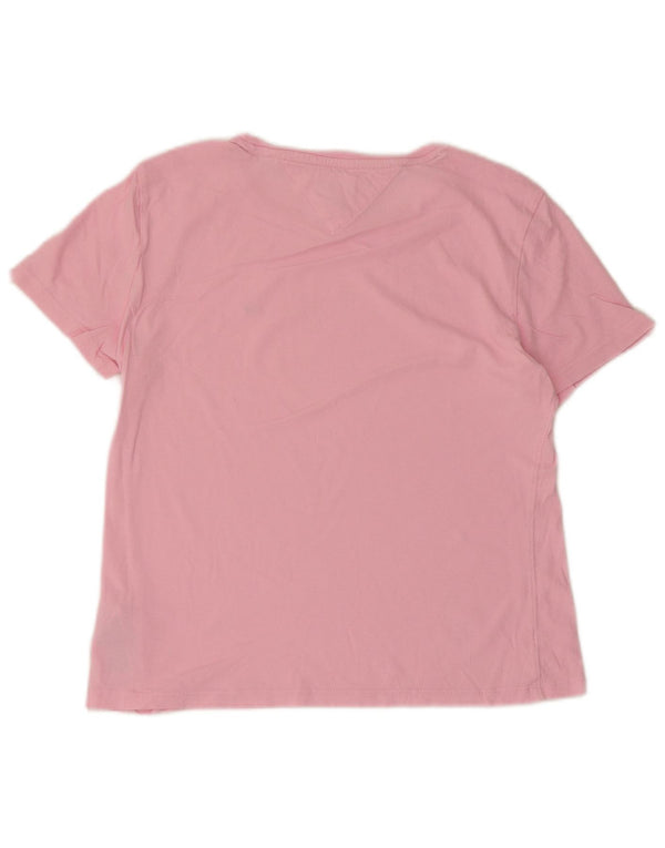 Женская футболка Tommy Hilfiger Top UK 10 Small Pink Cotton