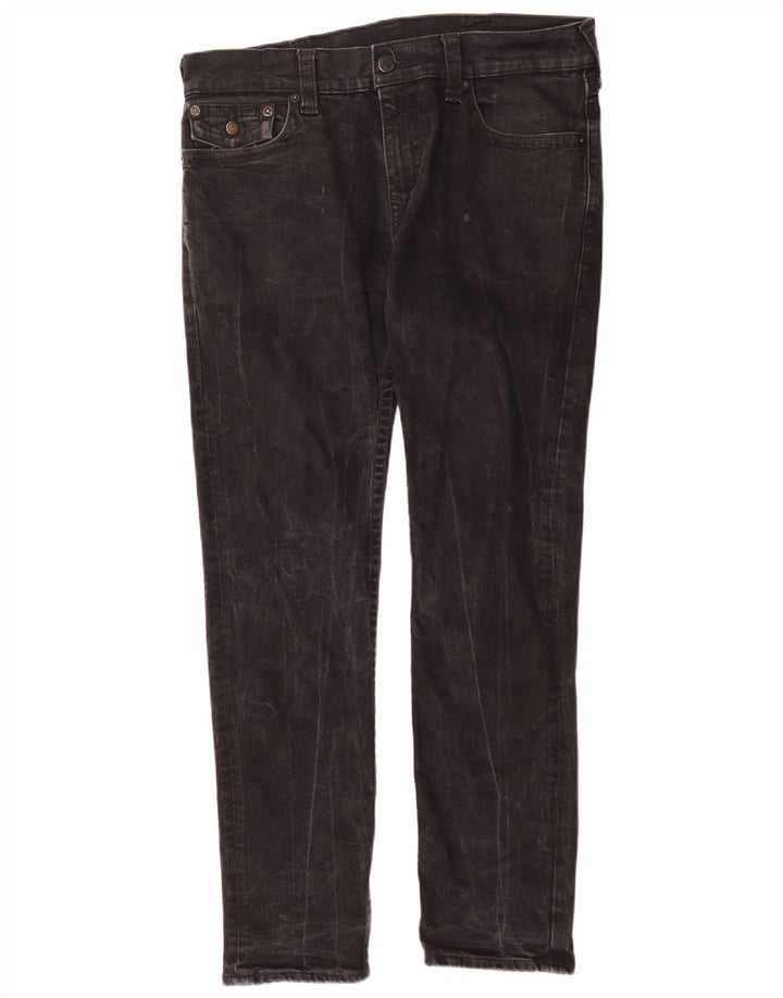 Мужские узкие джинсы True Religion W34 L31, черный хлопок