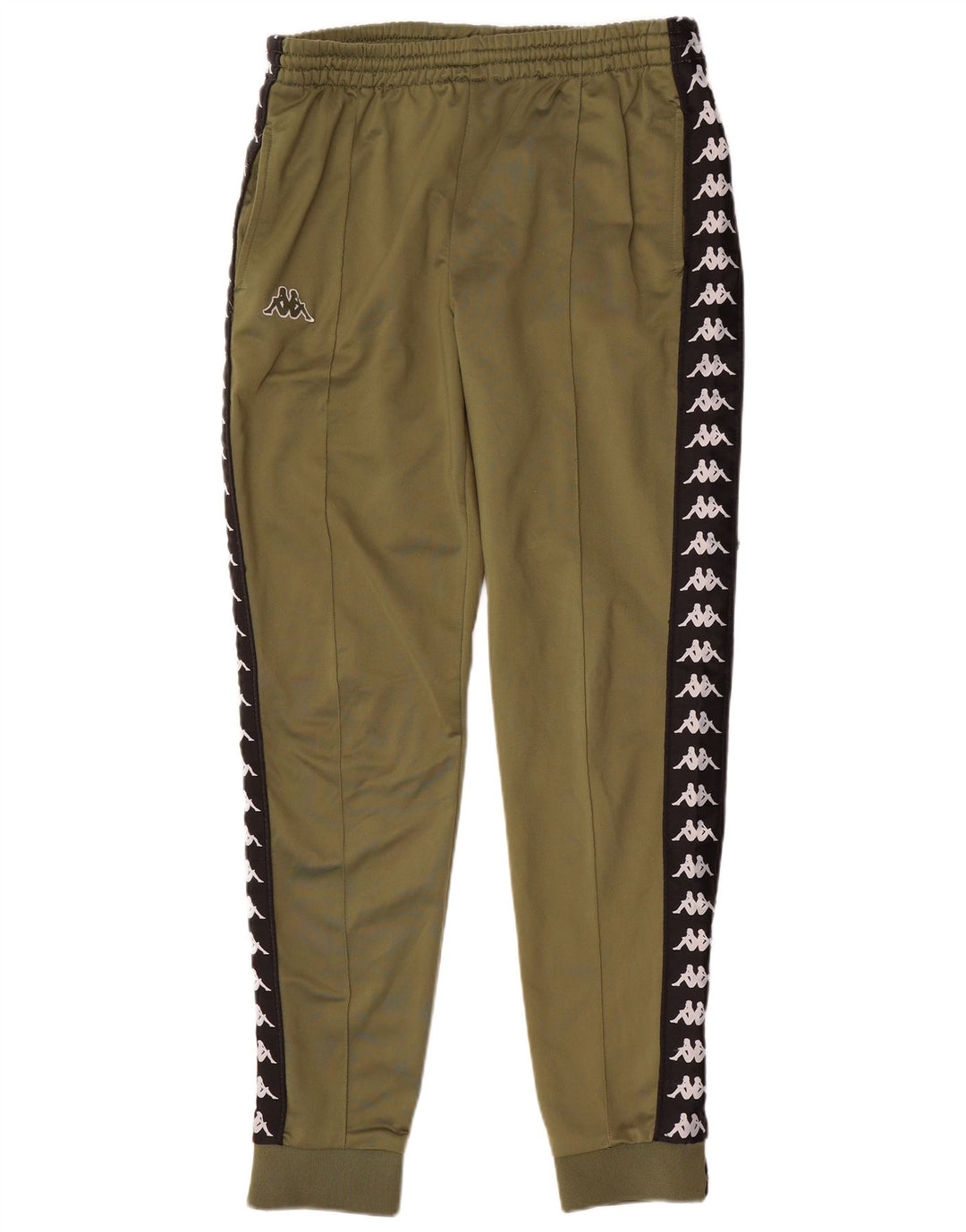 KAPPA Мужские спортивные брюки с графическим рисунком, джоггеры, большие зеленые цветные блоки