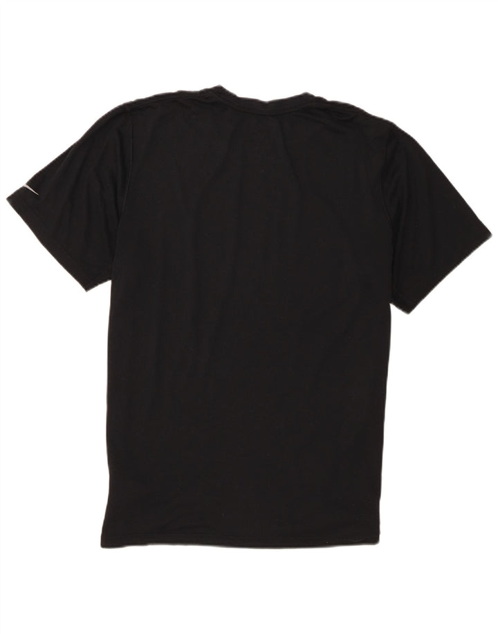 Мужская футболка Nike Dri Fit с графическим рисунком, средний черный полиэстер