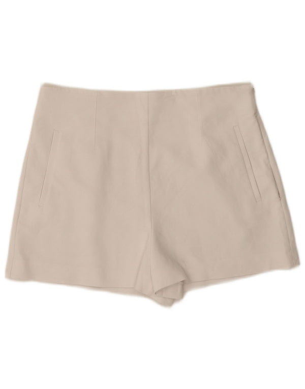 Женские шорты с высокой талией Zara XL W32, белый хлопок