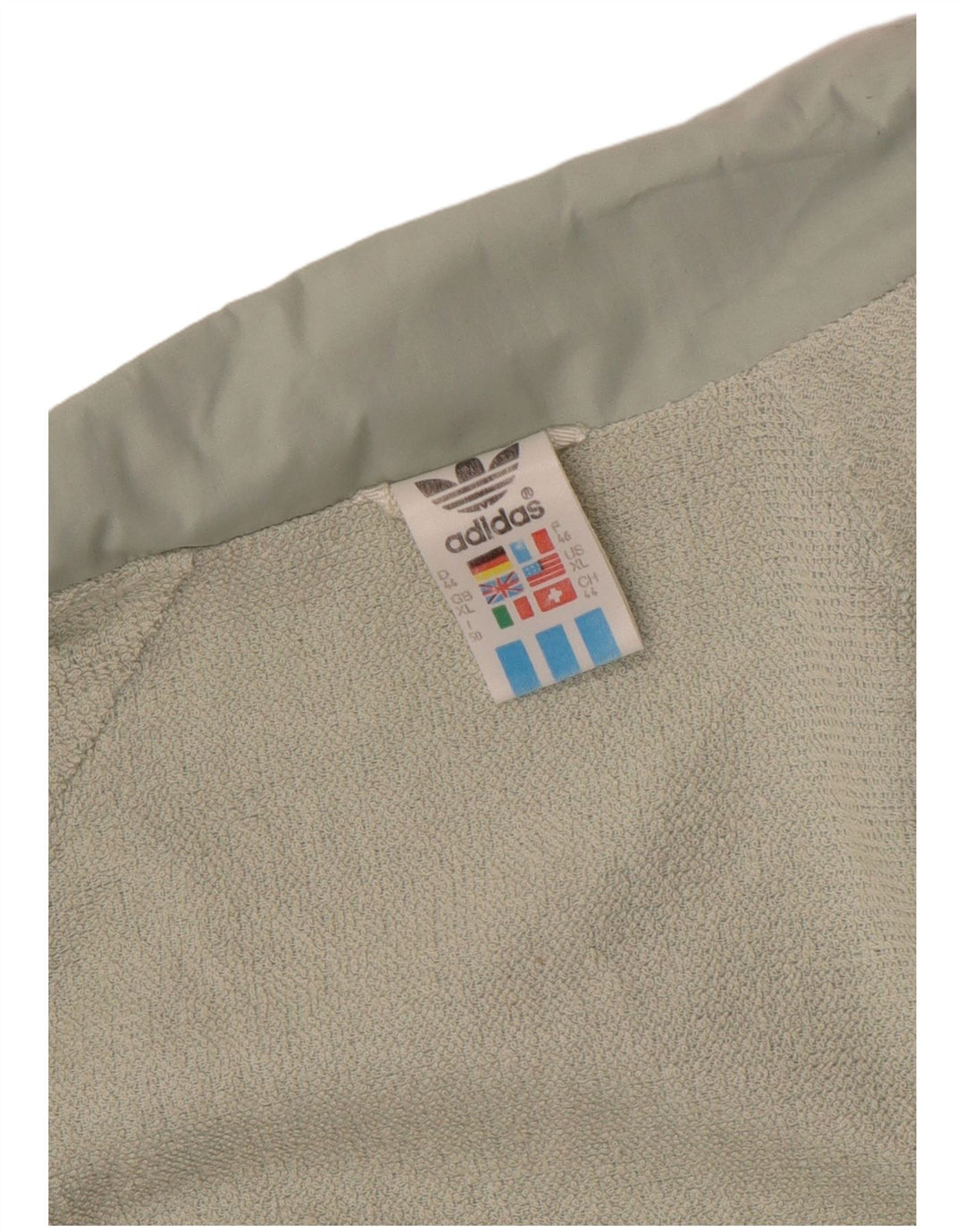 Женская куртка-бомбер Adidas UK 18 XL, зеленая клетка, хлопок