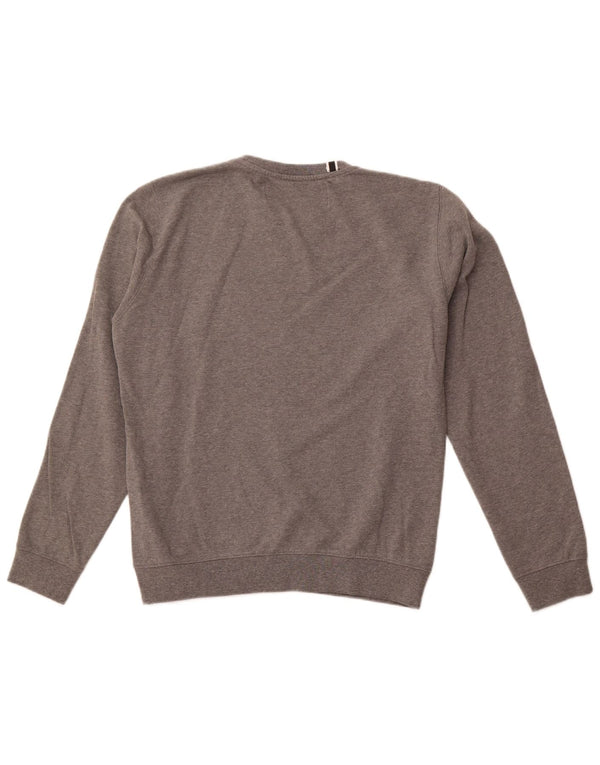 Мужской свитшот с рисунком REPLAY, большой серый хлопковый джемпер