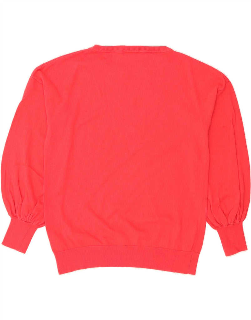 BODEN Womens Crew Neck Jumper Sweater UK 14 Medium Red Wool Vintage Boden and Second-Hand Boden from Messina Hembry 